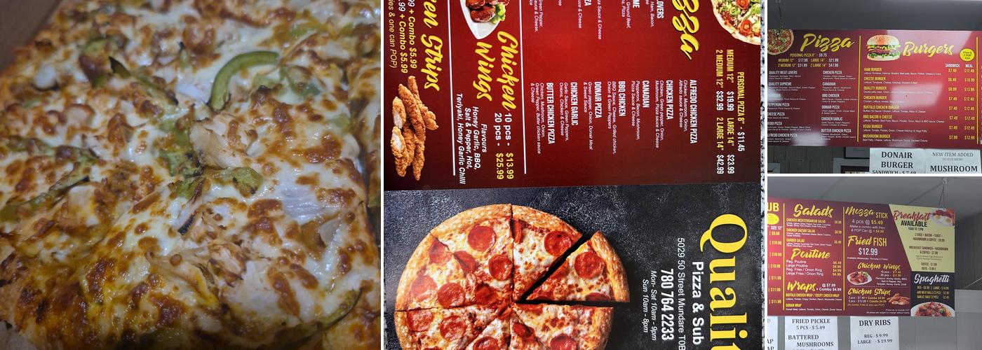 Quality Pizza And Subs Menu