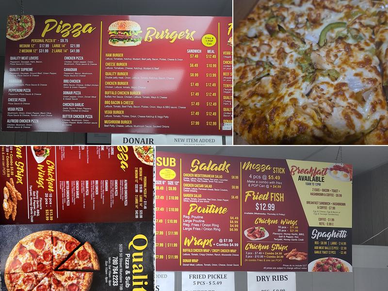 Quality Pizza And Subs Menu