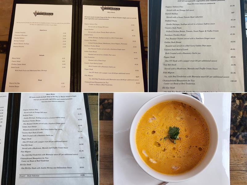 Longview Steakhouse Menu