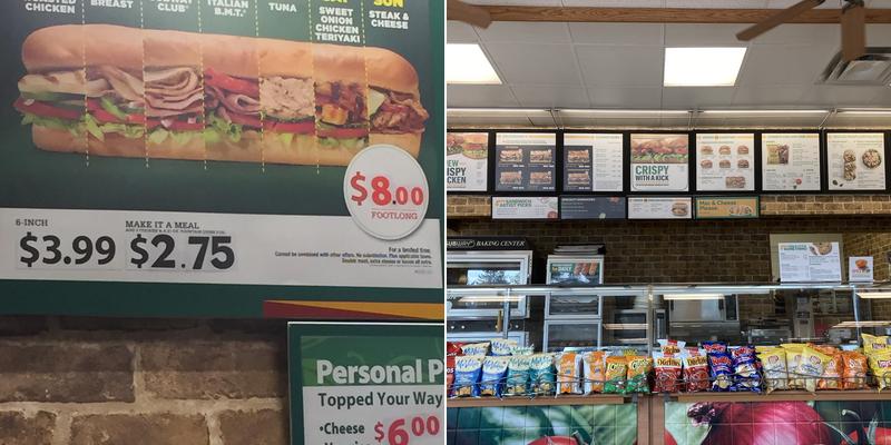 Subway Menu