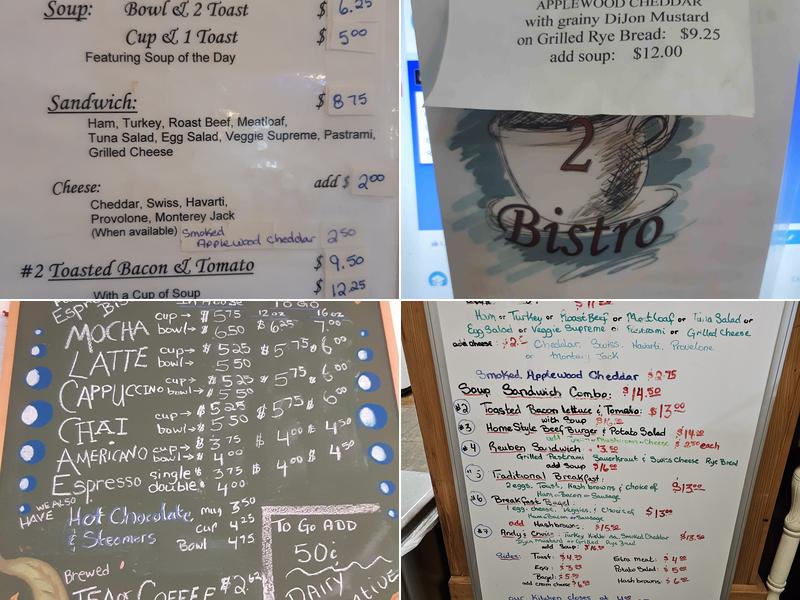 Beanery2Bistro Menu