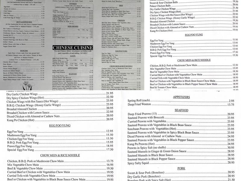 Kilin Restaurant Menu