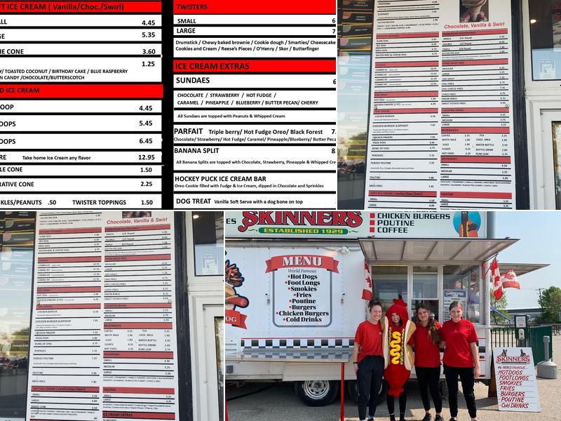 Skinner's Menu