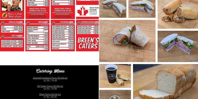 Breen's Superette Menu