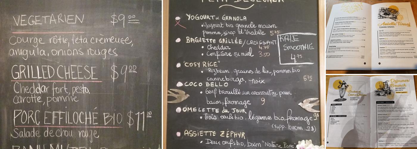 Café Toranj Menu