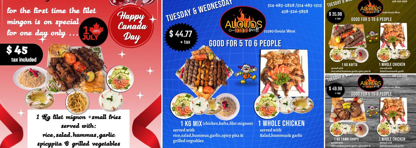 AL QUDS Grill Menu