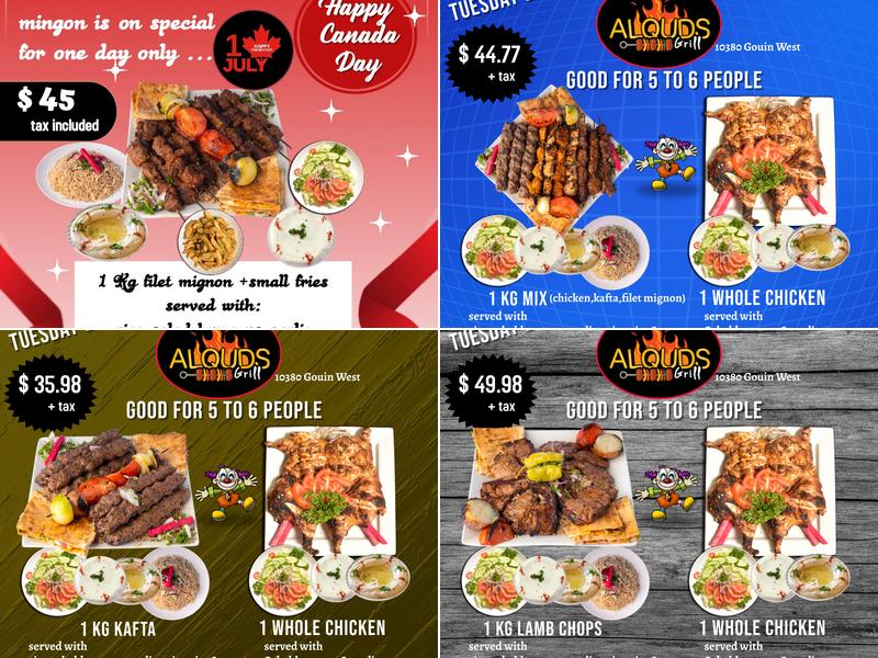 AL QUDS Grill Menu