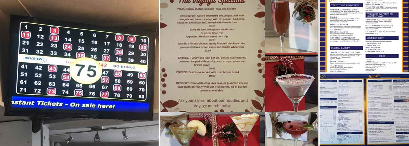 The Voyage Irish Pub & Restaurant Menu