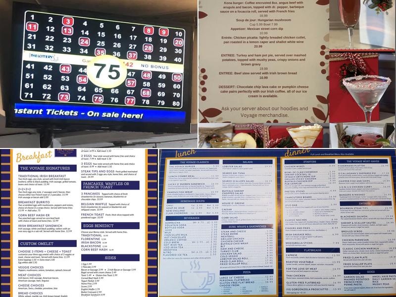 The Voyage Irish Pub & Restaurant Menu