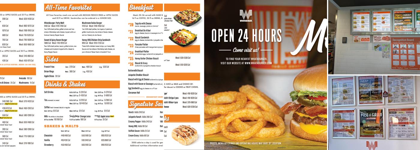 Whataburger Menu