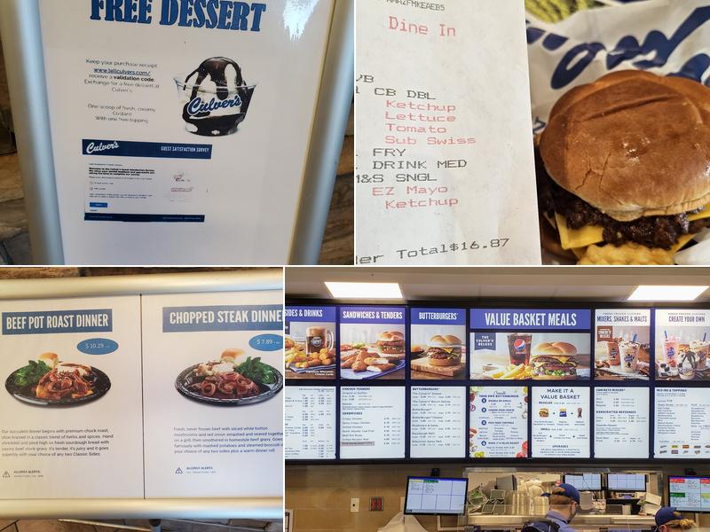 Culver’s Menu