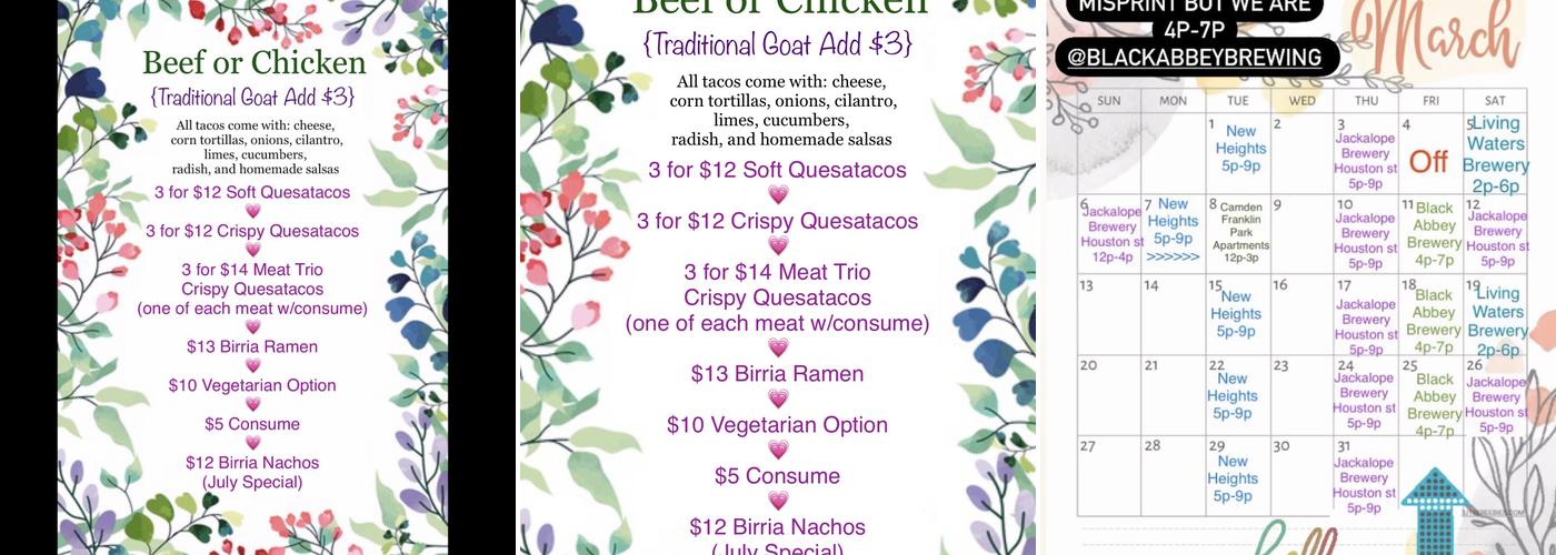 Birria Babe Menu