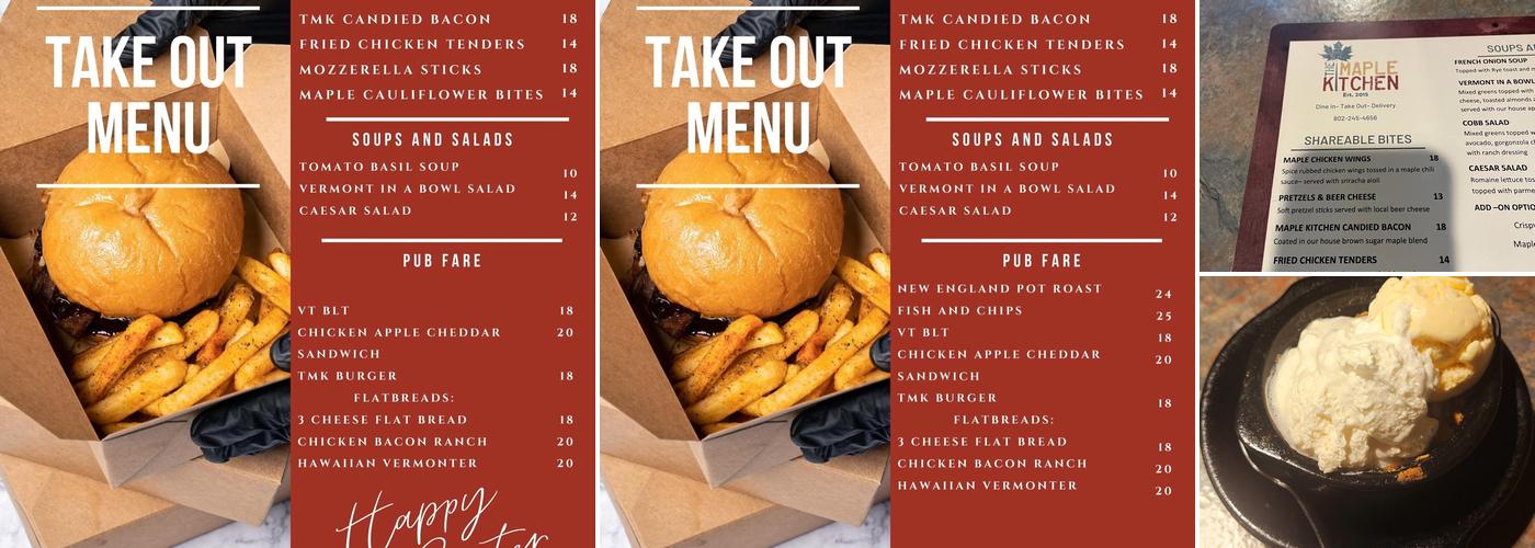 The Maple Kitchen Menu