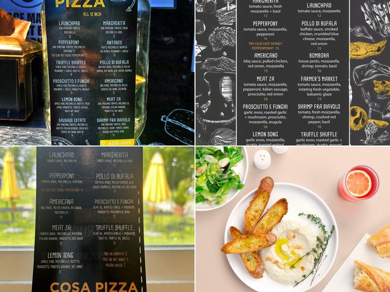 Cosa Pizza Menu