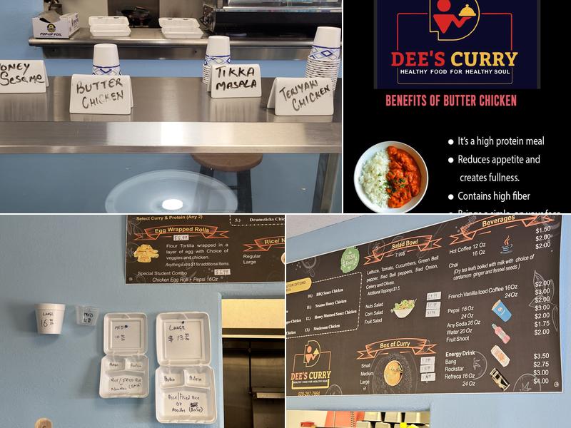DEE'S Curry Menu