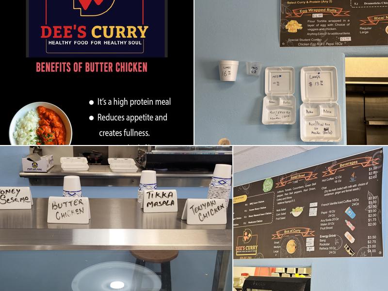DEE'S Curry Menu