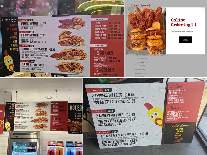 Dave's Hot Chicken Menu