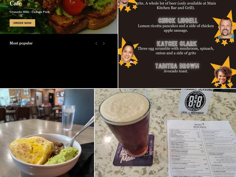 Main Kitchen Cafe Menu