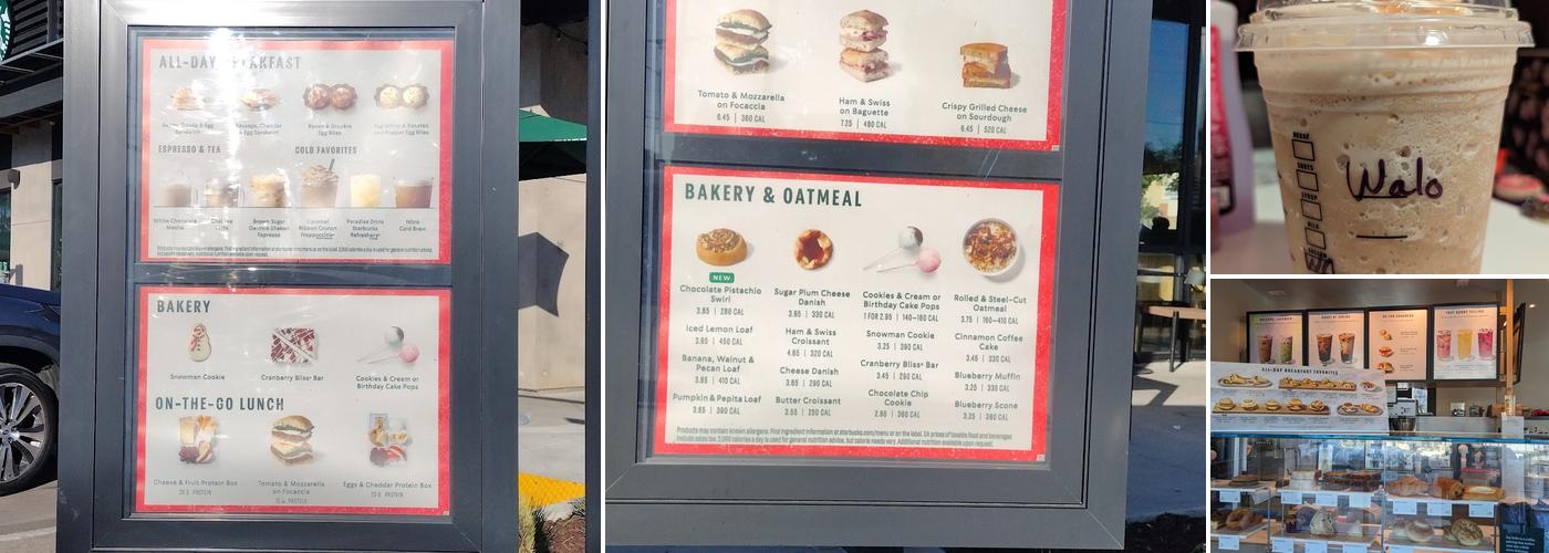 Starbucks Menu