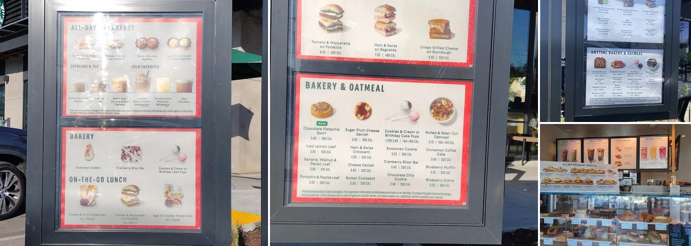 Starbucks Menu