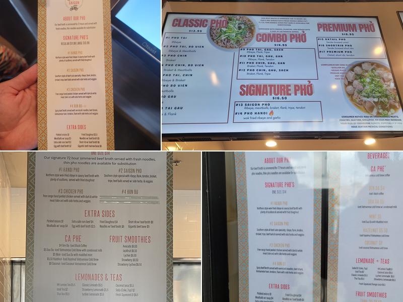 Sit Lo Saigon Menu