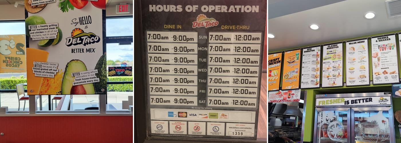 Del Taco Menu