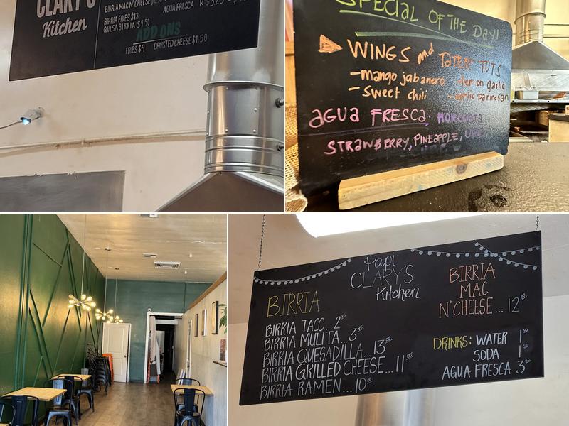 Papi Clary's Kitchen Menu