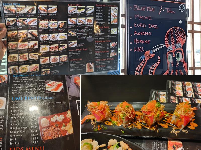 Umi Sushi & Sake Menu