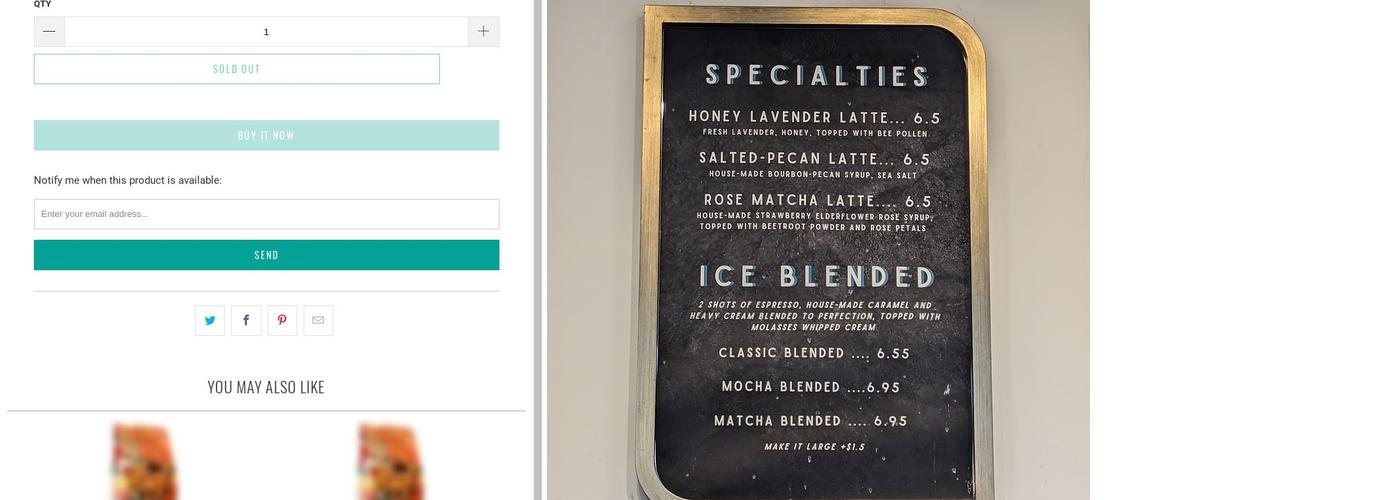 CAJÉ Coffee Roasters Menu