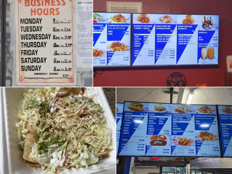 Tacos los carnales Menu