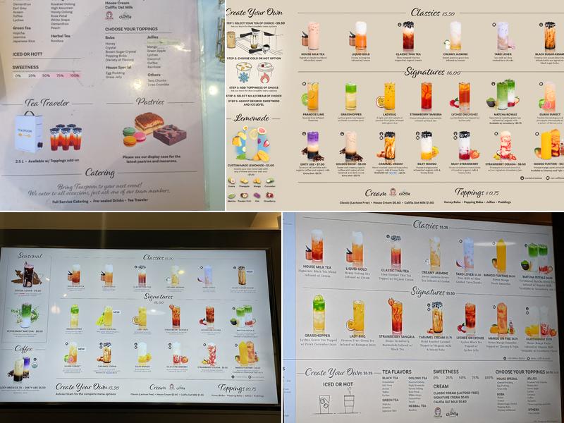 Teaspoon Sawtelle Menu