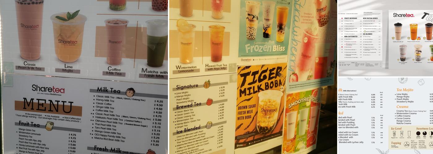 Sharetea Menu
