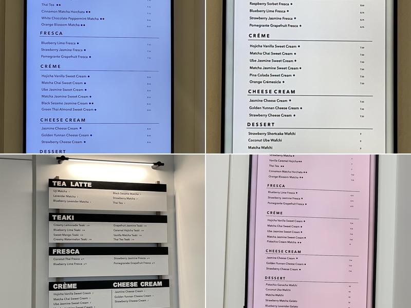 Milk Tea People Menu