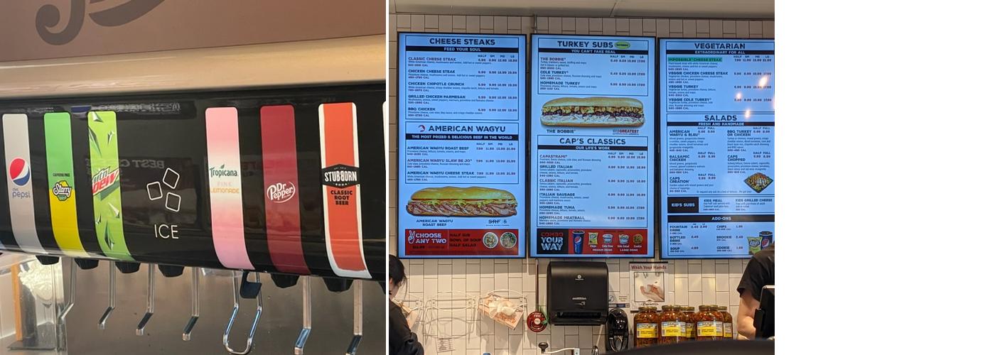 Capriotti's Sandwich Shop Menu
