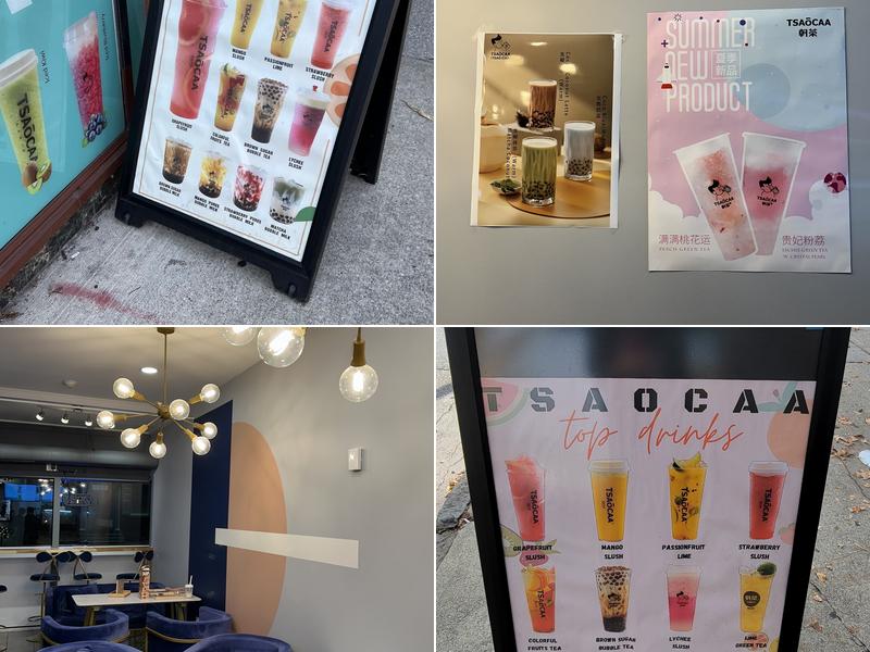 Tsaocaa Bubble tea Menu