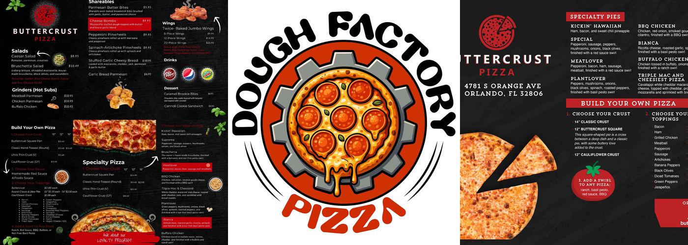 Buttercrust Pizza Menu