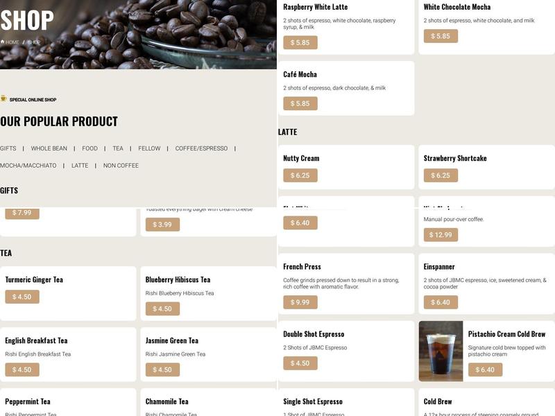 Cafe Blue In Buford Menu