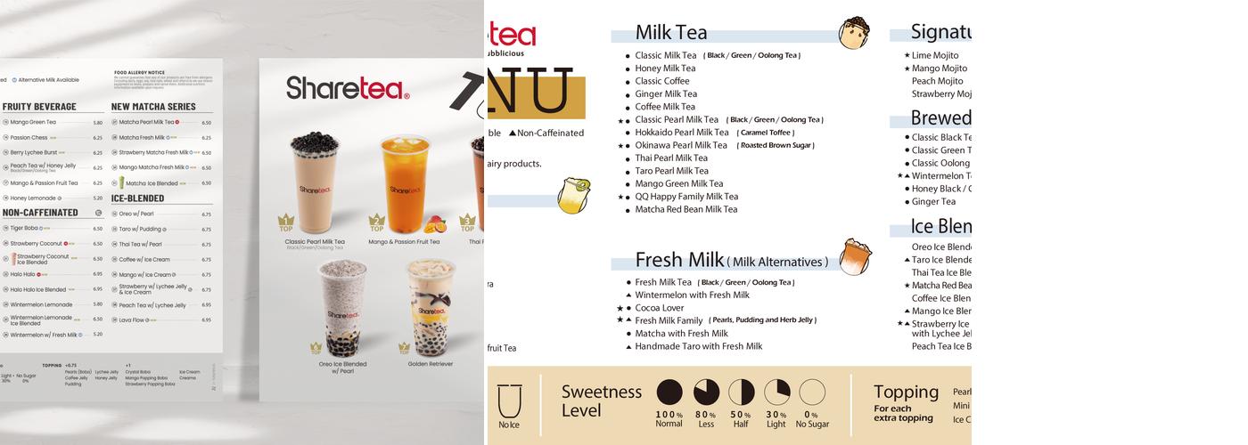 Sharetea St. Charles Menu
