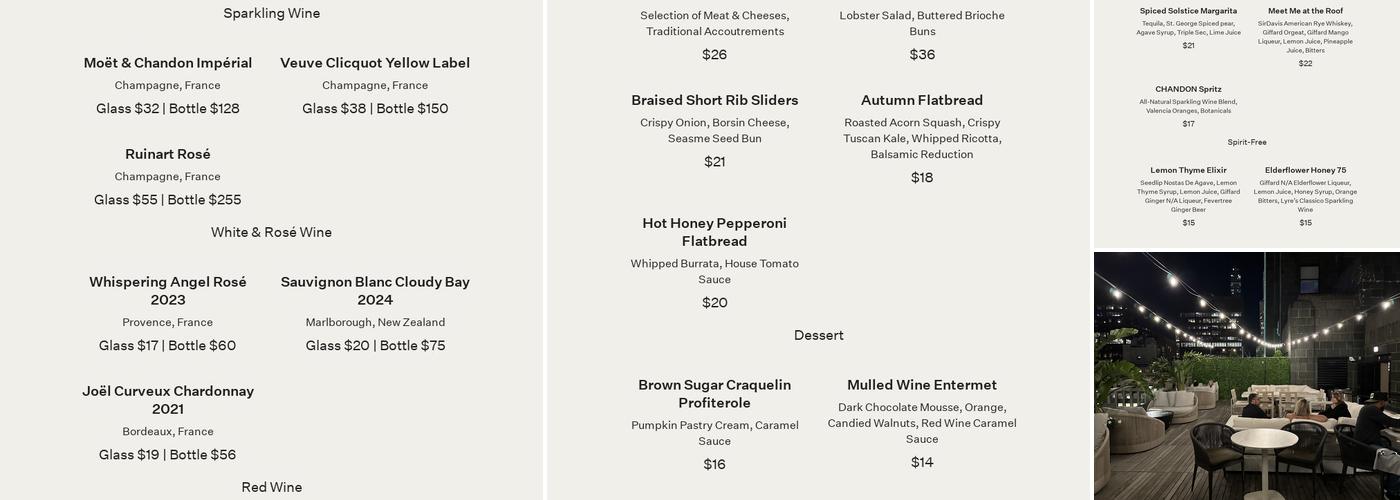 Château Carbide Menu