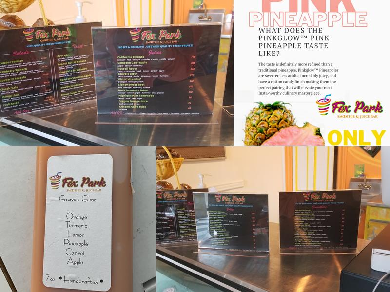 Grand Rising Smoothie & Juice Bar Menu