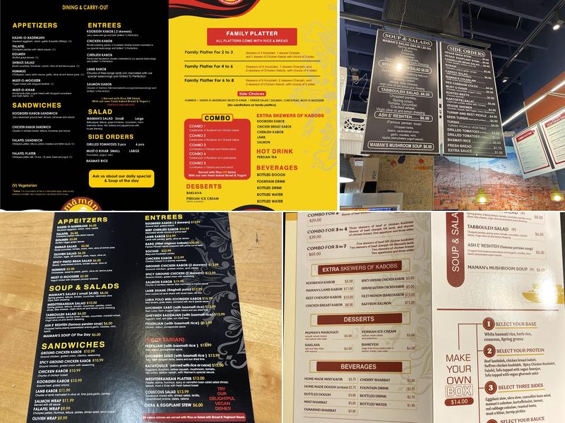 Maman Joon Kitchen Menu