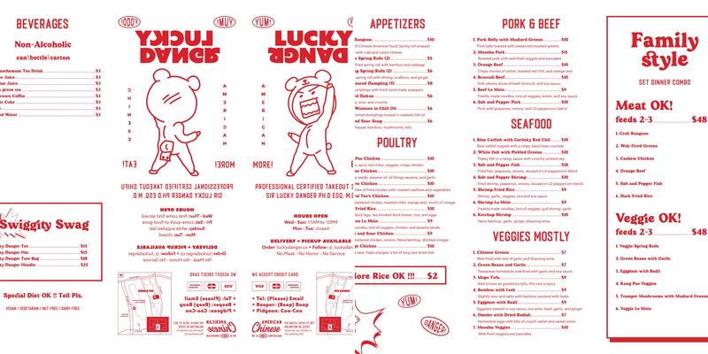 Lucky Danger Menu