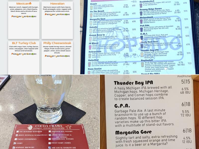 HopSide Brewery Menu