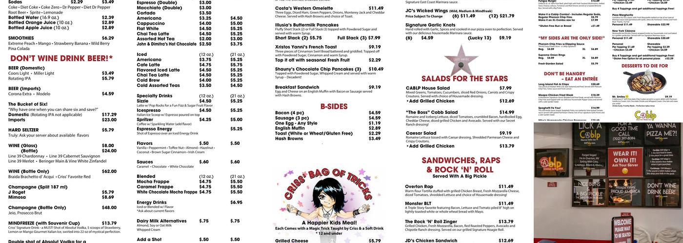 Cablp Menu