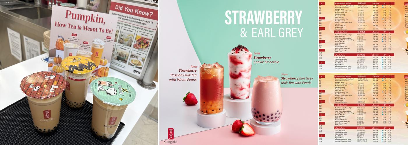 Gong Cha Staten Island Mall Menu