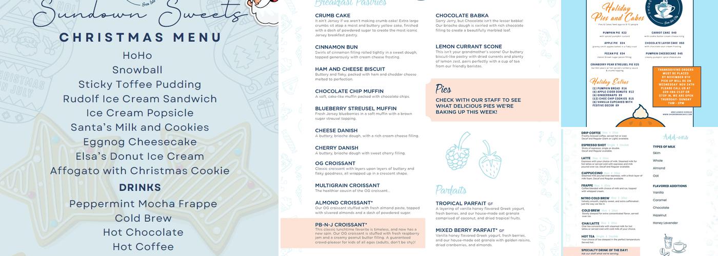 Shorebreak Cafe Menu