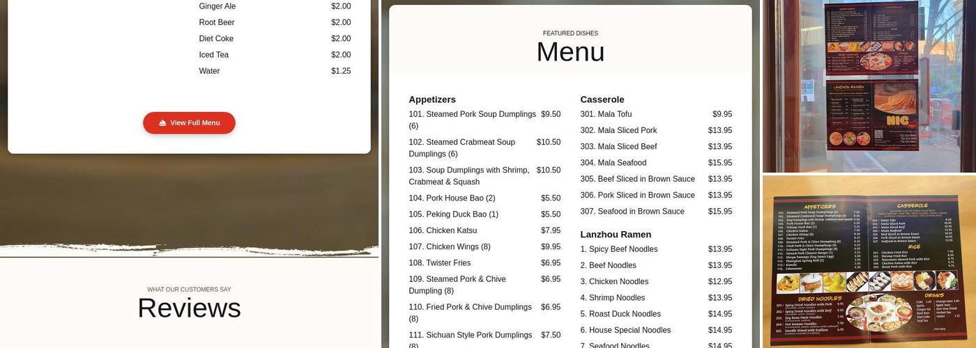 Noodle Is Calling Menu