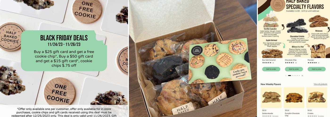 Half Baked Cafe Menu