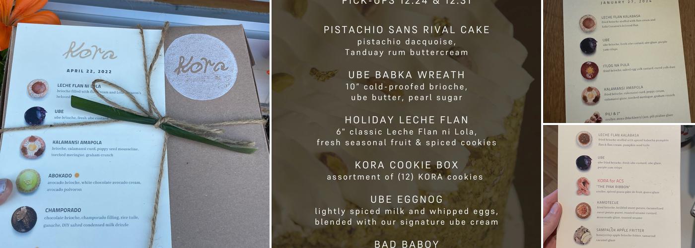 Kora Menu