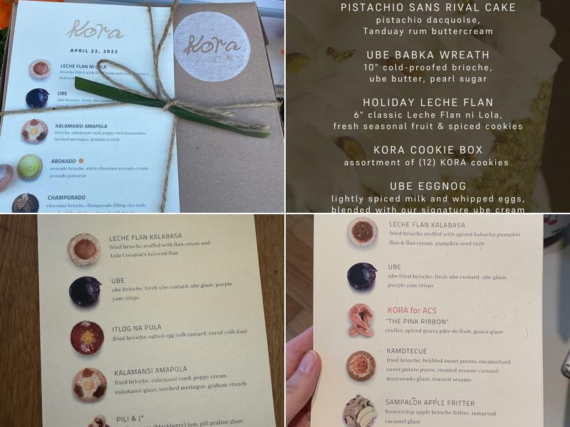 Kora Menu